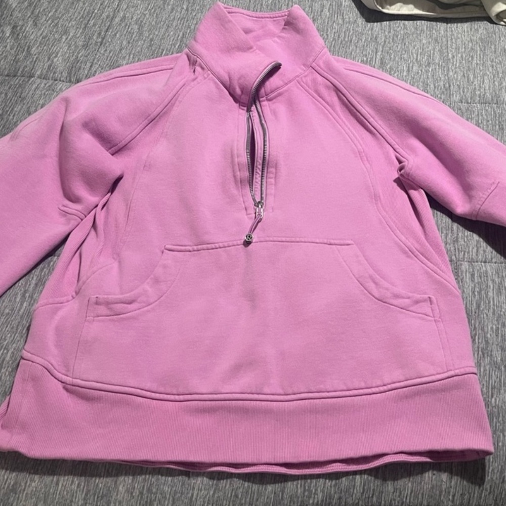 Lululemon pink half zip scuba hoodie xs/small